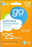 $25 Prepaid Wireless Airtime Card