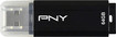 Classic Attaché 64GB USB 2.0 Flash Drive - Black/Clear