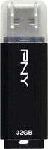 Classic Attaché 32GB USB 2.0 Flash Drive - Black/Clear