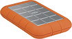 Rugged Triple 500GB External USB 3.0/FireWire 800 Portable Hard Drive - Orange/Silver