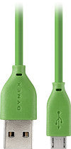 3' Micro USB Cable - Green