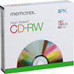 5-Pack CD-RW Discs with Slim Jewel Cases