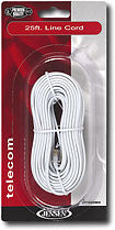 25' Line Cord (white) - White