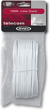 100' Line Cord - White