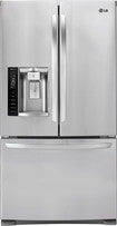 27.6 Cu. Ft. French Door Refrigerator with Thru-the-Door Ice and Water - Stainless-Steel