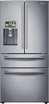28.2 Cu. Ft. 4-Door French Door Smart Refrigerator with Thru-the-Door Ice and Water - Stainless-Steel