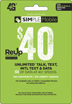 $40 ReUp Prepaid Card