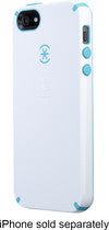 CandyShell Case for Apple® iPhone® 5 and 5s - White/Peacock Blue