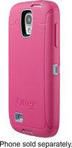 Defender Series Case for Samsung Galaxy S 4 Mobile Phones - Powder Gray/Blaze Pink