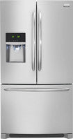 Gallery 22.6 Cu. Ft. Frost-Free French Door Refrigerator with Thru-the-Door Ice and Water - Stainless-Steel