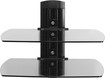 Foundations Dual On-Wall Component Shelf System - Black
