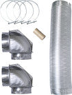 Semi-Rigid Dryer Vent Kit Required for Hook-Up - Silver